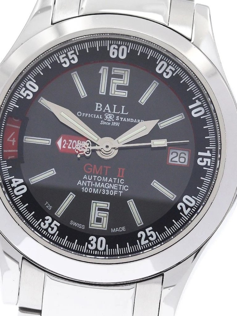 Ball Watch Engineer Ii Gm1032c Gmt Date Black Dial Automatic Mens Watch956377